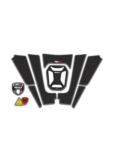 Rks Reale 125 2024-2025 Karbon Tank Pad Set Redline Grafik
