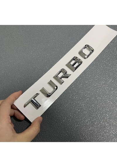 Turbo Krom Bagaj Yazısı Arması Logosu 3m 3d Abs Mercedes 260