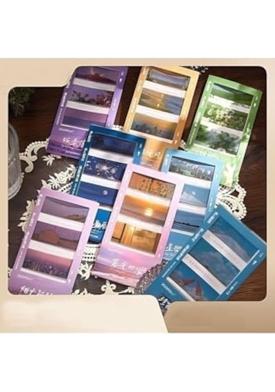 Nature Temalı 5 Farklı Dizayn Pet Index Index Sticker Post-it Sticky Note