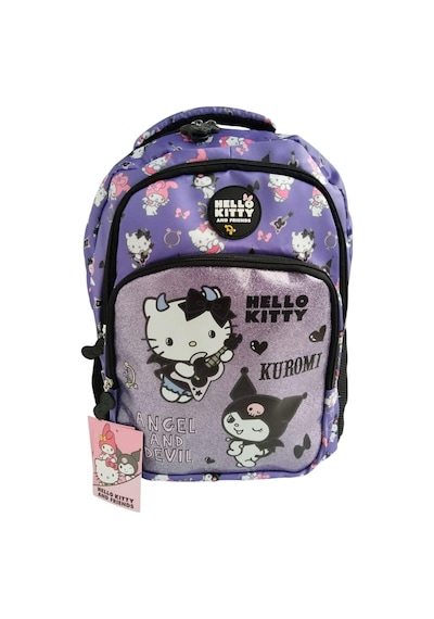Hello Kitty Ve Kuromi Angels And Devil Okul Sırt Çantası 3260 Desenli