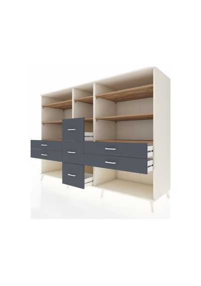Kronos Dolap 8 Raflı 7 Çekmeceli 220x59x163 Aytaşı-çam/antrasit Aytaşı-çam/antrasit Kronos Dolap 8 Raflı 7 Çekmeceli 220x59x163 Aytaşı-çam/antrasit Aytaşı-çam/antrasit