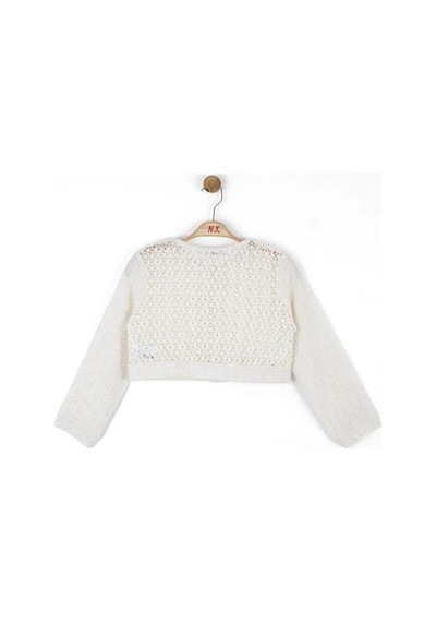 Nk Kids Kız Çocuk Güpürlü Ceket-13983 Krem