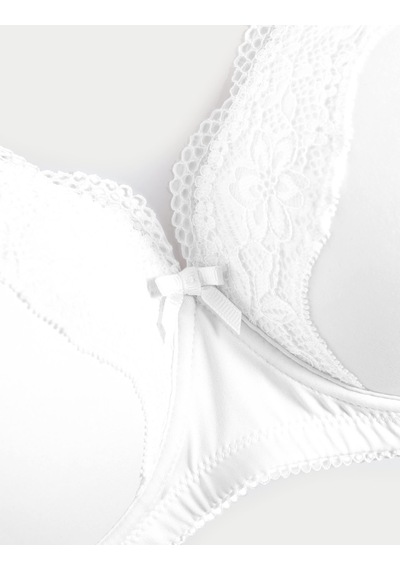 Marks & Spencer Jasmine Dantelli Desteksiz Full Cup Sütyen T33003008 Beyaz