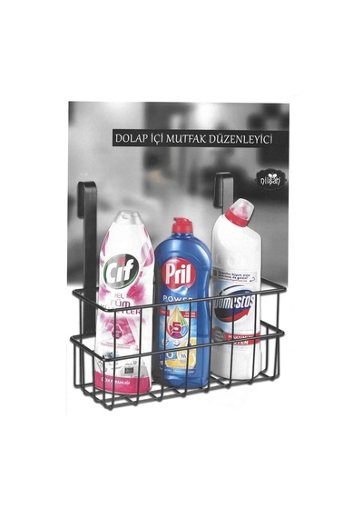 Nilşah Askılı Dolap İçi Tek Katlı Banyo & Mutfak Rafı Düzenleyici Siyah Nilşah Askılı Dolap İçi Tek Katlı Banyo & Mutfak Rafı Düzenleyici Siyah