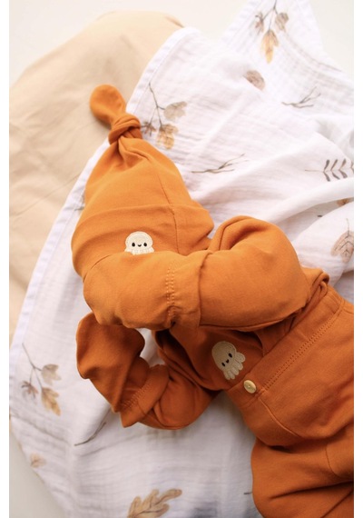 Oh Lala Koala Ahtapot Nakışlı 5li Uzun Kollu Yenidoğan Set Tarçın