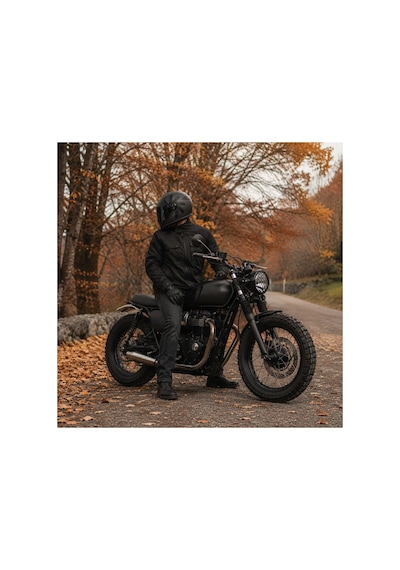Sway V6 Full Face Retro Kask Siyah Vizör Helıx Black Lıne