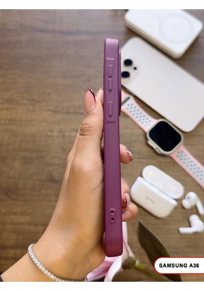 Samsung Galaxy A36 Uyumlu Kamera Korumalı Darbeye Dayanıklı Renk Atmayan Keep Silikon Kılıf Mor