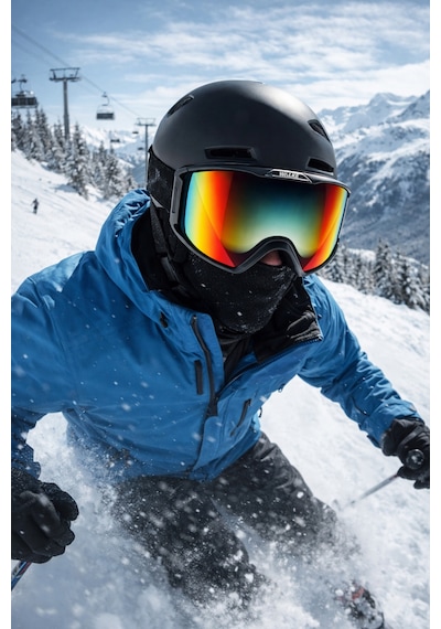 Walke Snow Premium Seri Ayarlanabilir Uv Korumalı Kayak Gözlüğü Çok Renkli