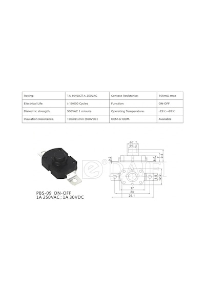 Ic-192b Mini Çıt Çıt Deney Anahtarı Switch On-off