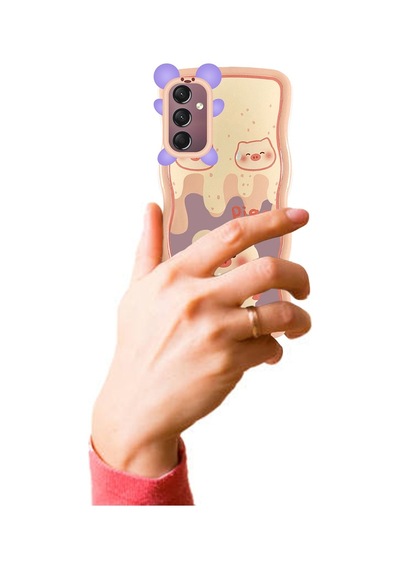 Samsung Galaxy Uyumlu A24 Kılıf Marla Seri Desenli Silikon Kapak