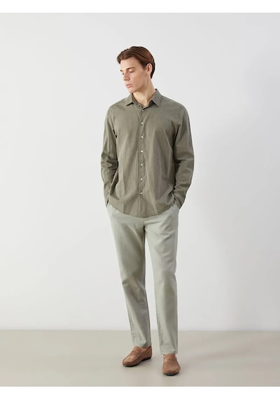 Lc Waikiki Haki Regular Fit Erkek Gömlek