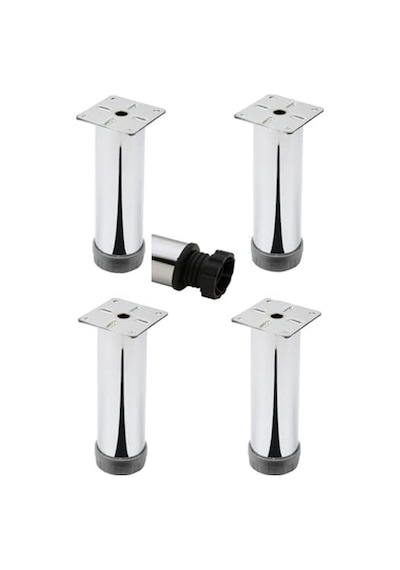 Koltuk Çekyat Yükseltme Ayağı Tablalı Krom Metal 15 Cm 4 Adet Diğer