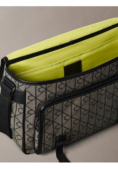 Calvin Klein Mıxed Emblem Aop Lap, 7ul Siyah Erkek Çanta
