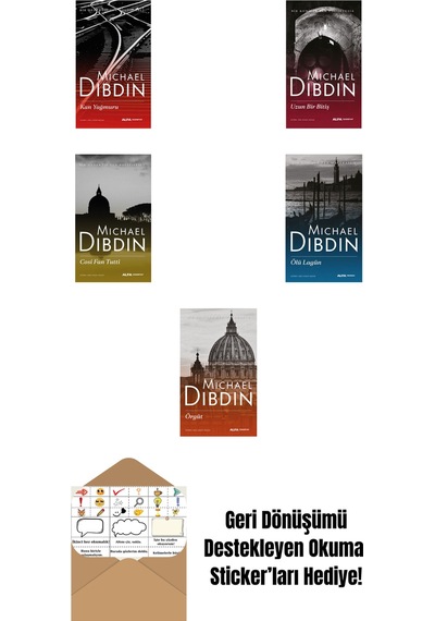 Michael Dibdin 5 Kitap Set + Okuma Sticker'ları