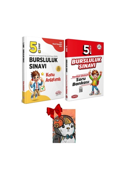 5. Sınıf Bursluluk Sınavı Tamamı Çözümlü Soru Bankası Ve Konu Bankası Hediyeli Set