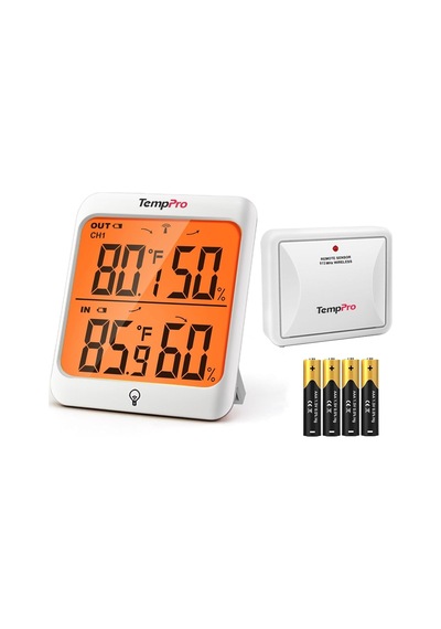 Thermopro Tp63c İç Ve Dış Mekan Sensörlü Dijital Sıcaklık Ve Nem Ölçer