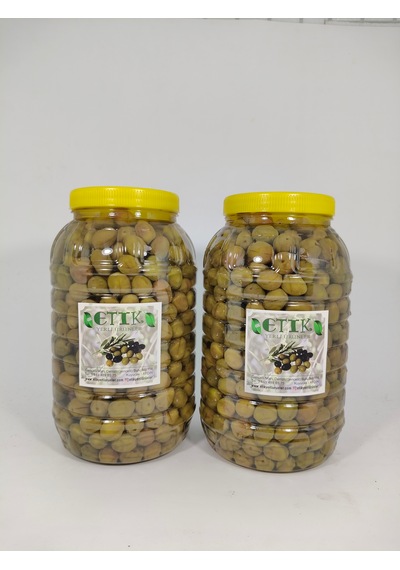 Manzalina Cinsi Küçük Boy Dilme Tatlanmış Zeytin 2'li Paket 3 Kg+3 Kg