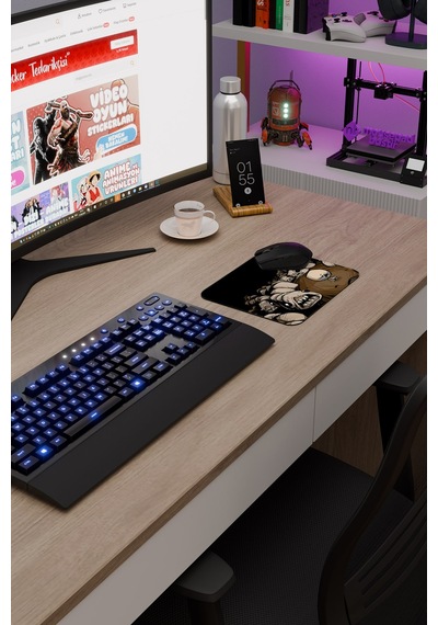 Binding Of Isacc Kaymaz Dikişli Kauçuk Oyuncu Mousepad V4 - 22x18 Gaming Mouse Pad Fare Altlığı