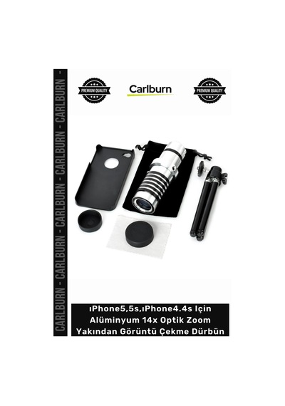 Özel Üretim Lens Iphone5/5s/ıphone4/4s Alüminyum 14x Optik Zoom Yakından Görüntü Çekme Dürbün Çok Renkli