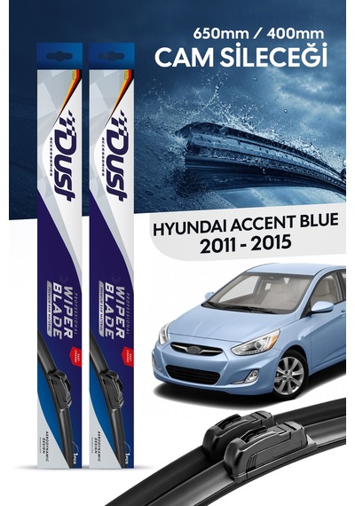 Hyundai Accent Blue Silecek Takımı 2011-2015 Uyumlu 650mm/400mm