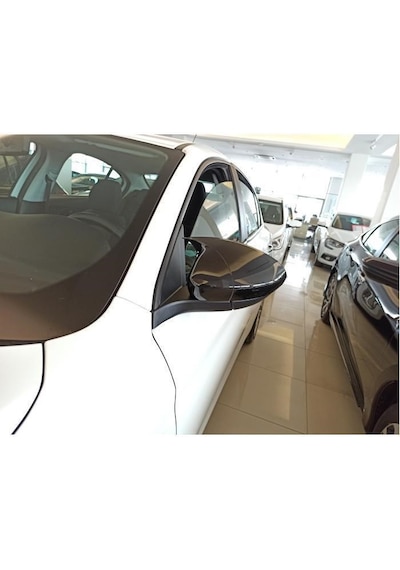 Fiat Egea Batman Ayna Kapağı, ABS Plastik, Parlak Siyah