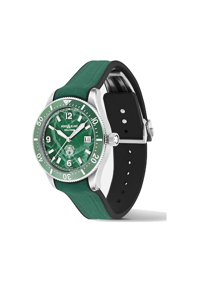 Montblanc 1858 Iced Sea Automatic Date 131450 Altın - Mavi