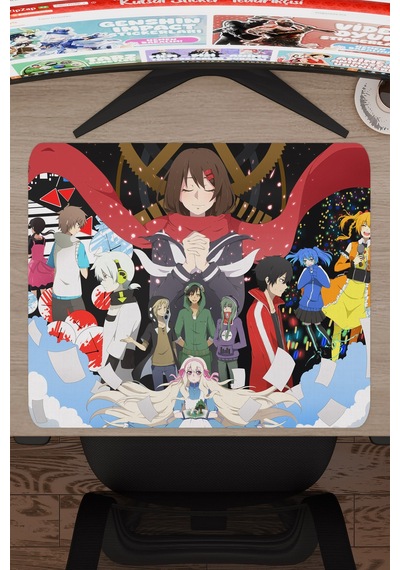 Kagerou Project Kaymaz Dikişli Kauçuk Oyuncu Mousepad V2 - 48x40 Xl Gaming Mouse Pad Fare Altlığı