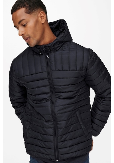 Only & Sons Hafif Şişme Ceket Mont Onspaul Quilted Hood Jacket - 22015121 001