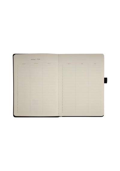Venzi Sert Kapaklı Lastikli Tarihsiz Kalın Yapraklı Noktalı Defter 14x20 Cm Pastel Mor Genel