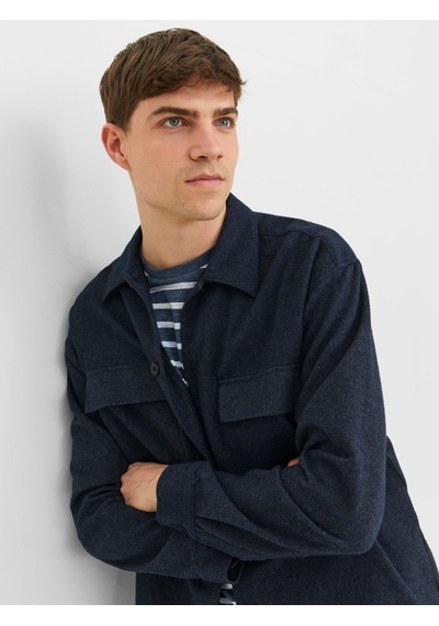 Jack & Jones Jack&jones Regular Fit Uzun Kollu Lacivert Erkek Gömlek 12239329 001