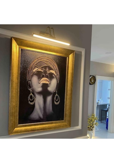 Flüt Led Aplik 50 Cm 6500k Beyaz Işık Modern Duvar Aydınlatma Enerji Tasarruflu Banyo Tablo Ve Çalışma Masası Lambası Gold Diğer