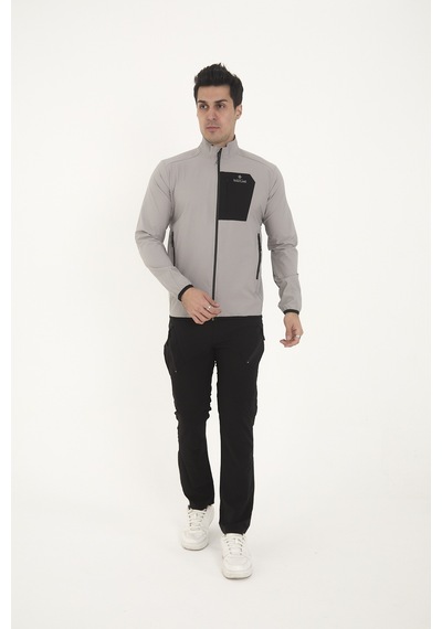 Camp Scoutland Camp255 Outdoor Tactical Su İticili Erkek Fermuarlı Taktik Sweatshirt Taş