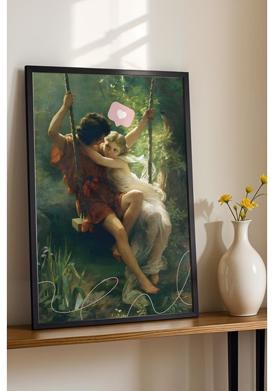 Pierre Auguste Cot Bahar Dalı Çerçeveli Tablo Romantik Sanat Ev Ve Ofis İçin Şık Ve Anlamlı Dekor Altered Art