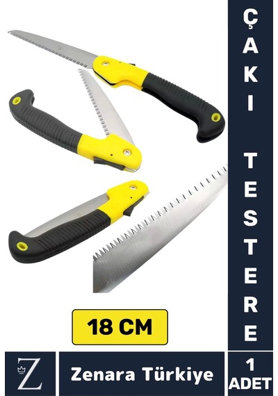 Kompakt Kamp Piknik Mangal Outdoor Tamirat Kesme Cep Boy Çakı Tipi Katlanır Budama Testeresi 18 Cm