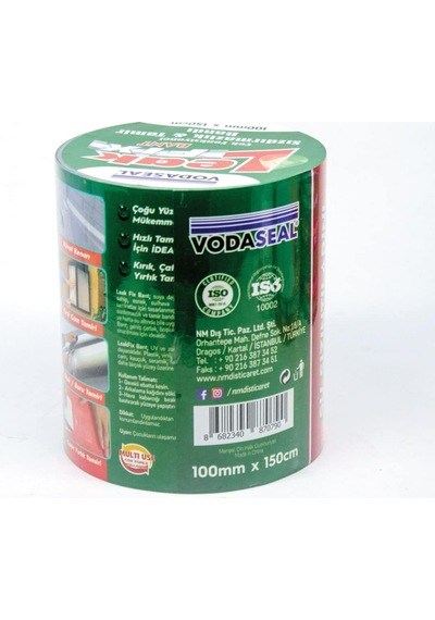 Vodaseal Leakfix Yama Bant, Şeffaf, 100mmx1,5m Diğer