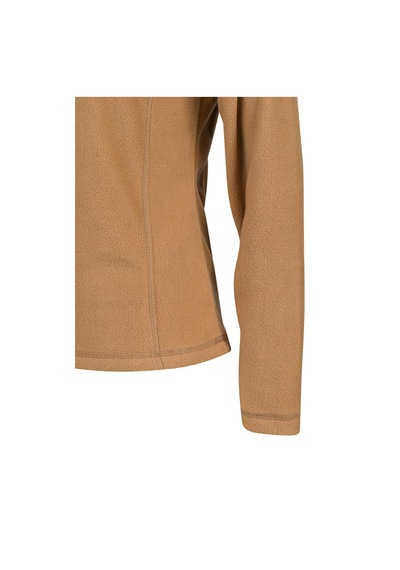 2as Camila Kadın Yarım Fermuarlı İnce Polar Sweatshirt Camel Camel