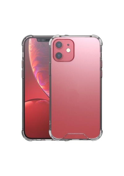 Kzy İletişim Apple İphone 12 İle Uyumlu Kapak Kamera Bölümü Açık Airbag Antishock Köşe Korumalı Şeffaf Silikon Kılıf