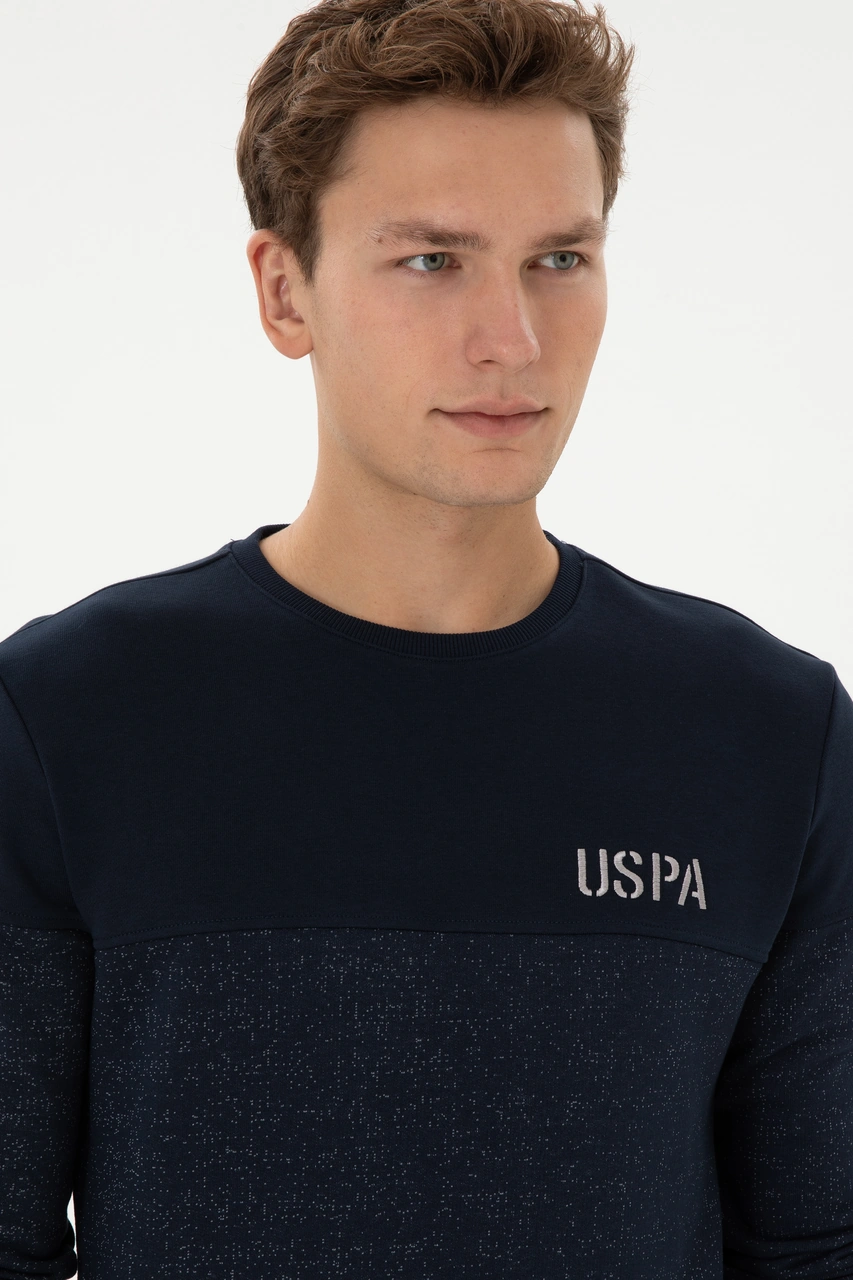 U.S. Polo Assn. Erkek Regular Fit Bisiklet Yaka Lacivert Sweatshirt 50316380-VR033