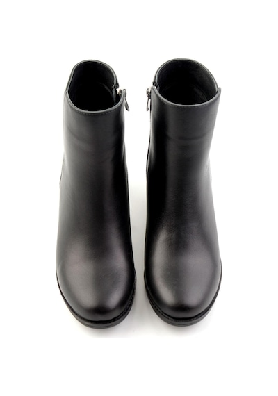 Siyah Hakiki Deri Kadın Bot & Bootie K02208291903