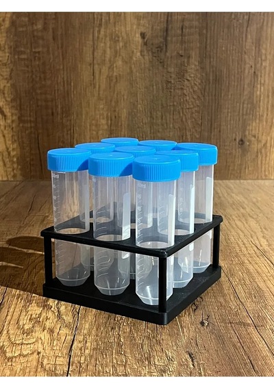50ml Falkon Minimal Deney Tüpü Standı 3 3 Tüpler Görsel Amaçlıdır