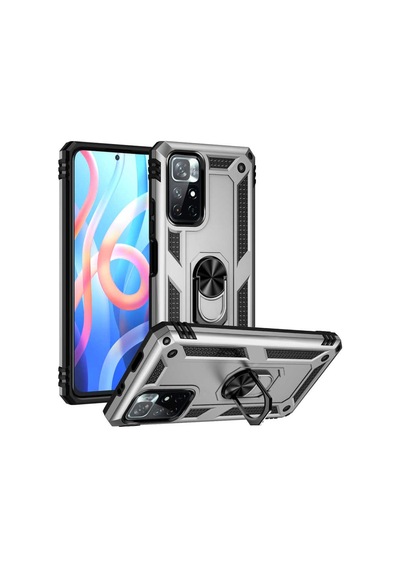 Xiaomi Redmi Note 11T 5G Kılıf Zore Vega Kapak-Gri