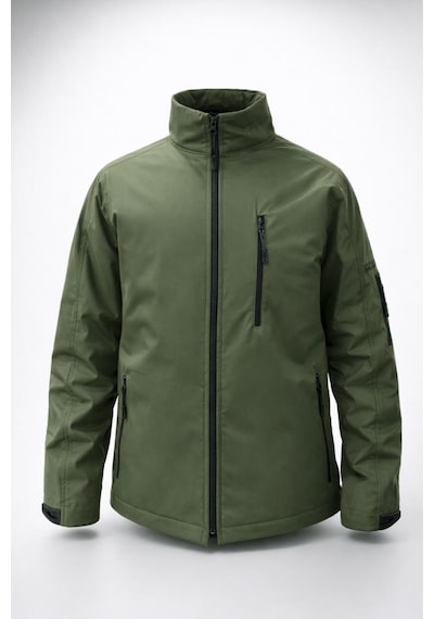 Single Sword Taktik Outdoor Softshell Yağmurluk Mont Suya Dayanıklı, Kapüşonsuz Haki