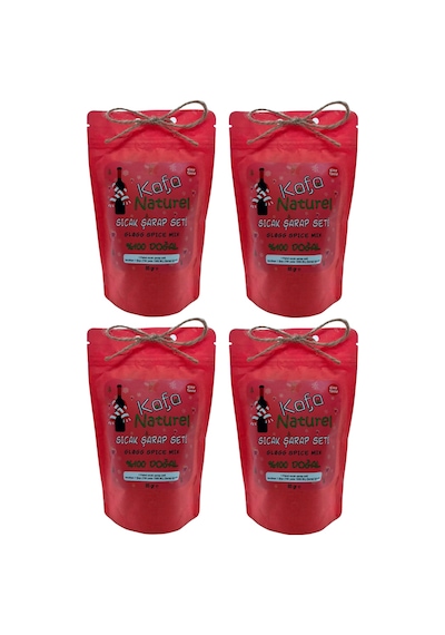 Kafa Naturel Glögg Mulled Wine Sıcak Şarap Baharatı Seti 4 x 85 G