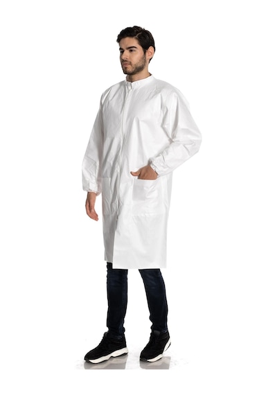 Faba Lo-530-beyaz-xl Lami Neli Laboratuvar Önlüğü