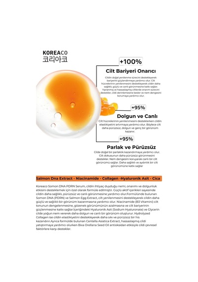 Somon Dna Pdrn Glass Skin Nad+ Cildi Gençleştirmeye Yardımcı Yüz Serumu 30 Ml - 852001025