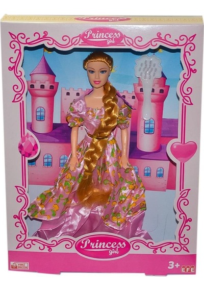 204Uzun  Örgülü Saçlı Prıncess Bebek