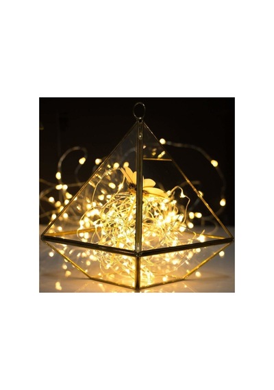 Turuncu Pilli Peri Led Işık 10 Metre, 3 Adet, Yılbaşı Ve Noel Dekorasyonu