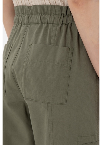 U.S. Polo Assn. Kadın Koyu Haki Jogger Fit Kanvas Pantolon 50300356-VR111