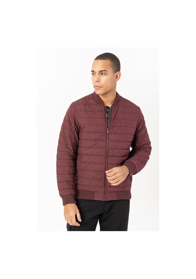 Maraton Sportswear Regular Erkek Hakim Yaka Takma Kol Outdoor Bordo Mont 21741-bordo Bordo