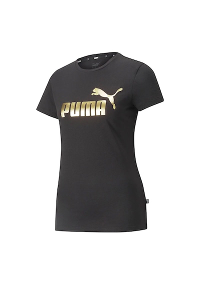 Puma Ess Metallic Logo Tee Kadın Günlük Tişört 84830301 Siyah 001